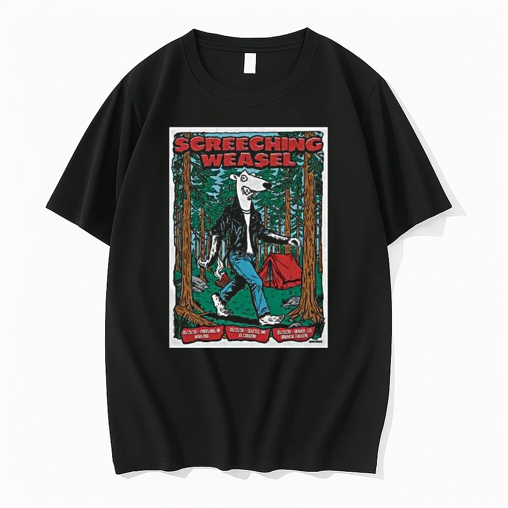 Officials Screeching Weasel May 22 2026 Seattle Wa Black T Shirt Sweater Hoodie