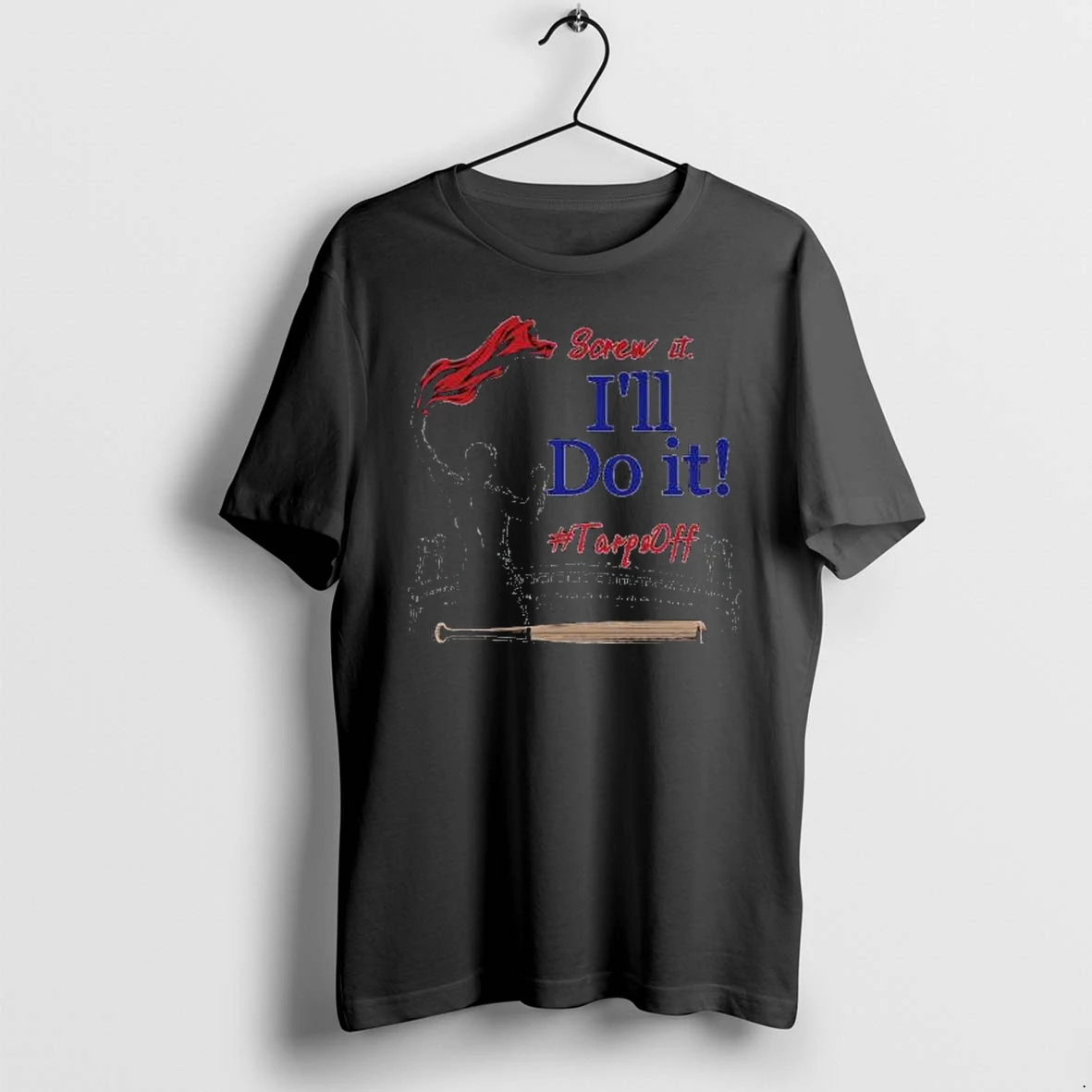 Officials Screw It Ill Do It Tarps Off Viral Game Day Graphic Black T Shirt Sweater Hoodie
