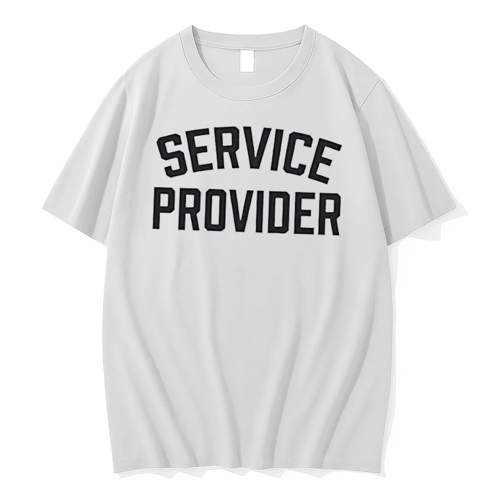 Officials Service Provider Arched Black Varsity Block Text Lettering White Womens Premium T Shirt Sweatshirt Hoodie