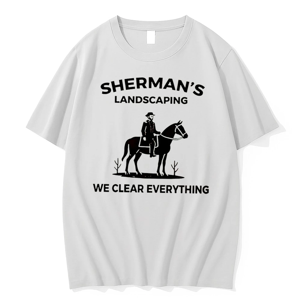 Officials Shermans Landscaping We Clear Everything Tee T Shirt Sweater Hoodie