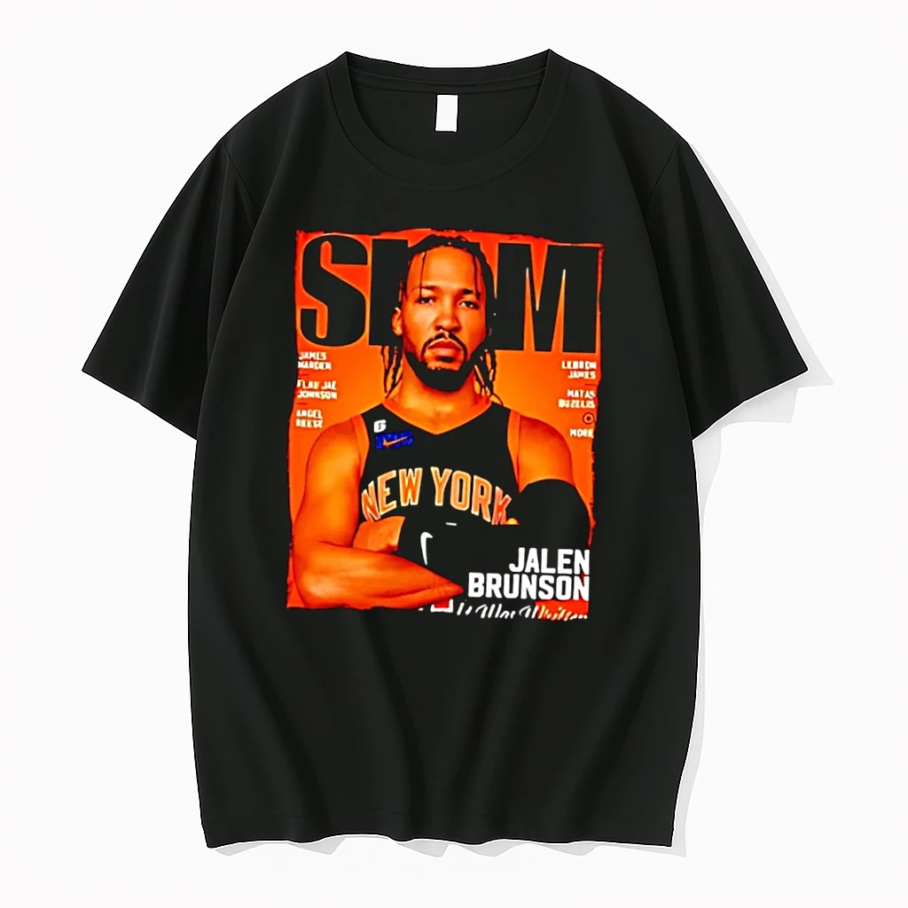 Officials Slam Magazine Jalen Brunson New York Basketball Black T Shirt Sweater Hoodie