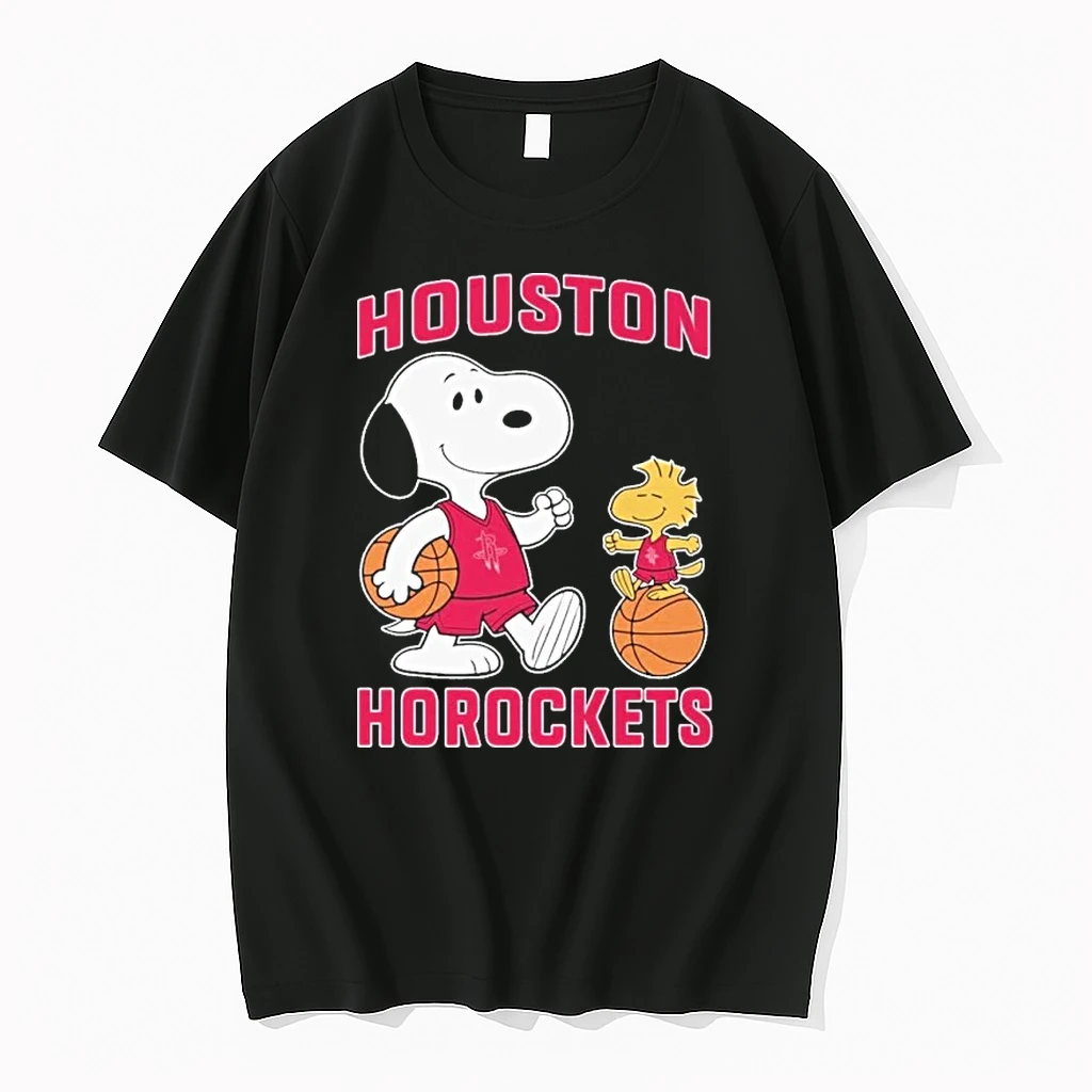 Officials Snoopy And Woodstock Houston Rockets Baseball Front T Shirt Sweater Hoodie