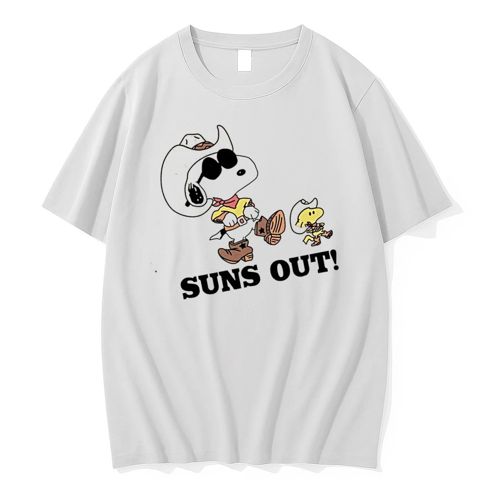 Officials Snoopy And Woodstock Suns Out Cowboy Western T Shirt Sweater Hoodie