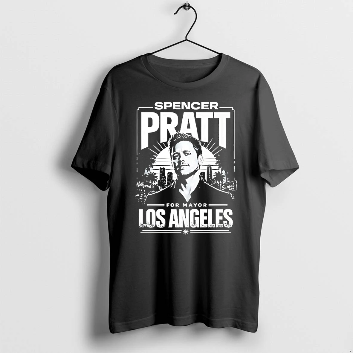 Officials Spencer Pratt For La Mayor Los Angeles City Skyline T Shirt Sweater Hoodie