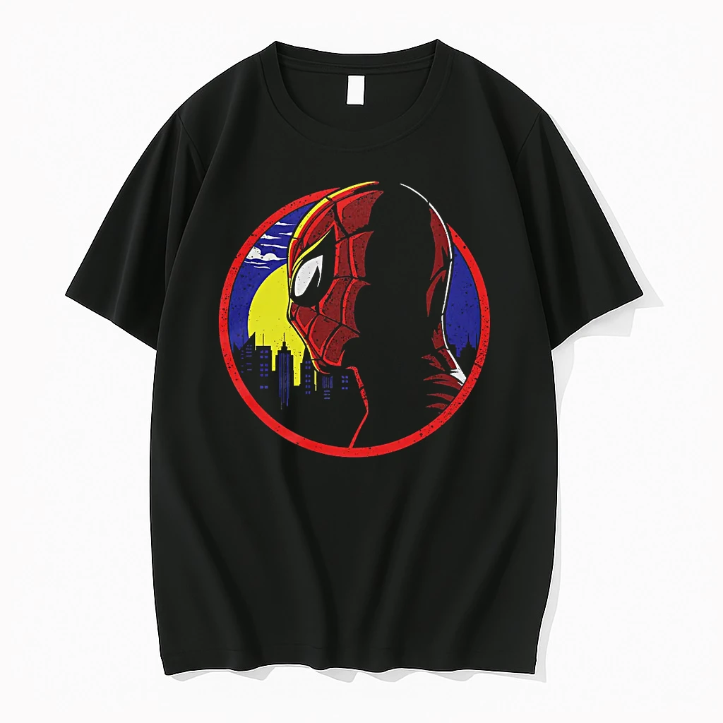 Officials Spider Man Marvel Comics New York City Skyline Night Tank Top T Shirt Sweater Hoodie