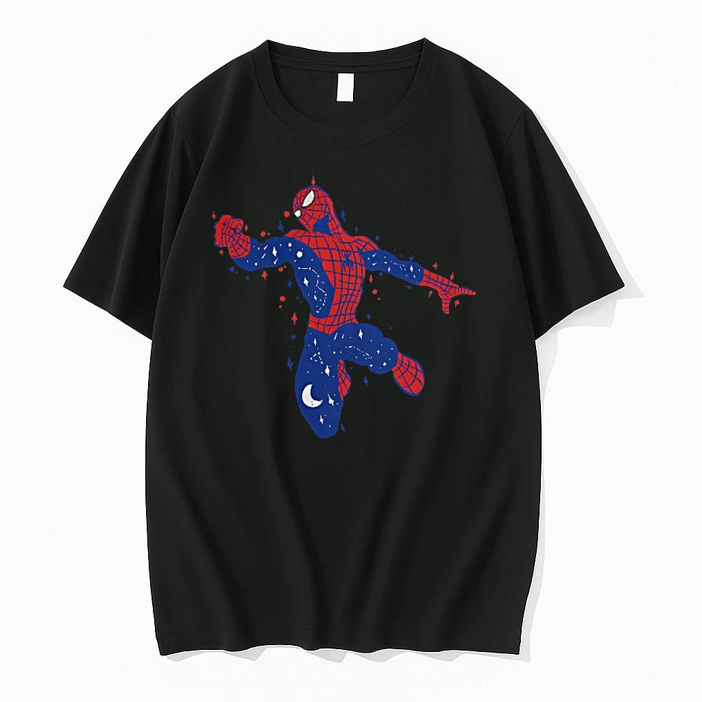 Officials Spider Man Marvel Universe Celestial Space Star Constellation Moon T Shirt Sweater Hoodie