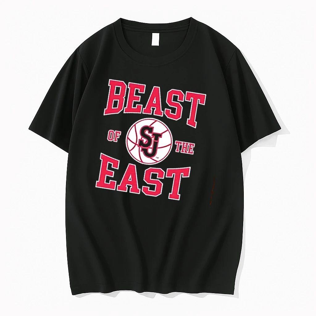 Officials St Johns Red Storm Ncaa Beast Of The East Sj Monogram Basketball Logo Mens Premium T Shirt Sweatshirt Hoodie