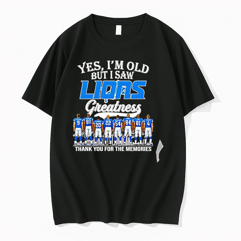 Officials Stafford Johnson Sanders Layne Spielman Moore Lane Hanson Detroit Lions Signature Premium T Shirt Sweatshirt Hoodie
