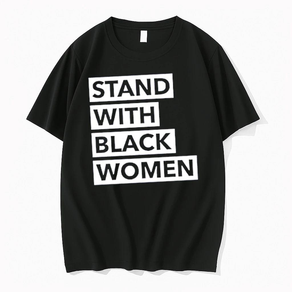 Officials Stand With Black Women Text Merch T Shirt Sweater Hoodie