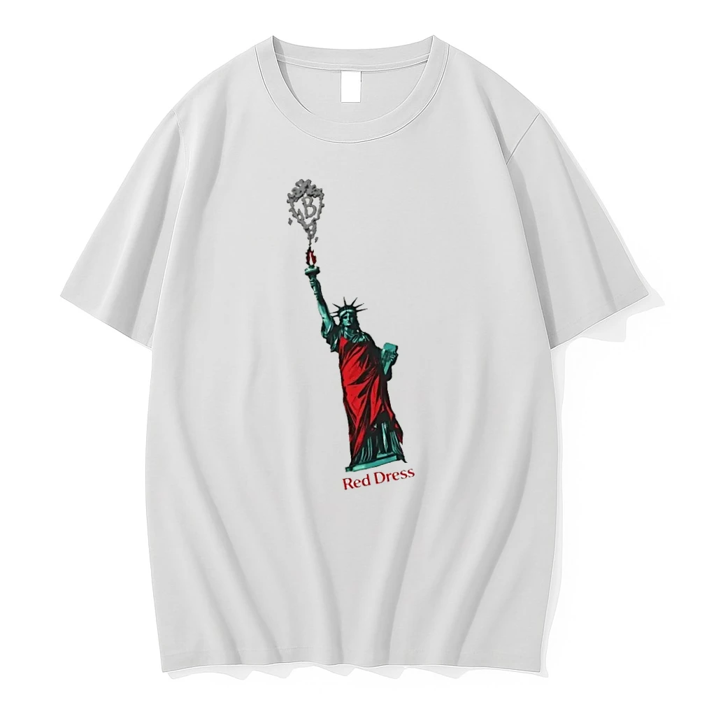 Officials Statue Of Liberty Red Dress T Shirt Sweater Hoodie