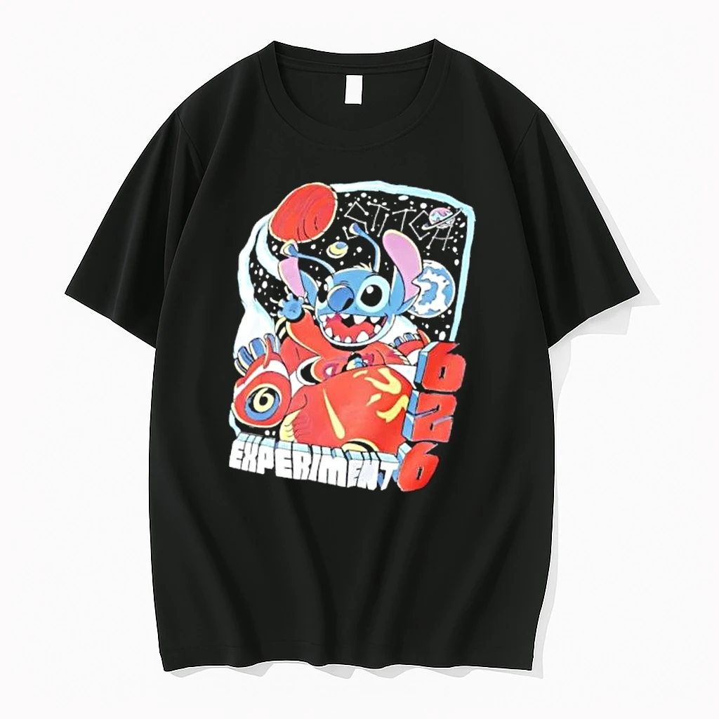 Officials Stitch Experiment 626 Cartoon Alien Flying Red Spaceship Outer Space Mens T Shirt Sweater Hoodie
