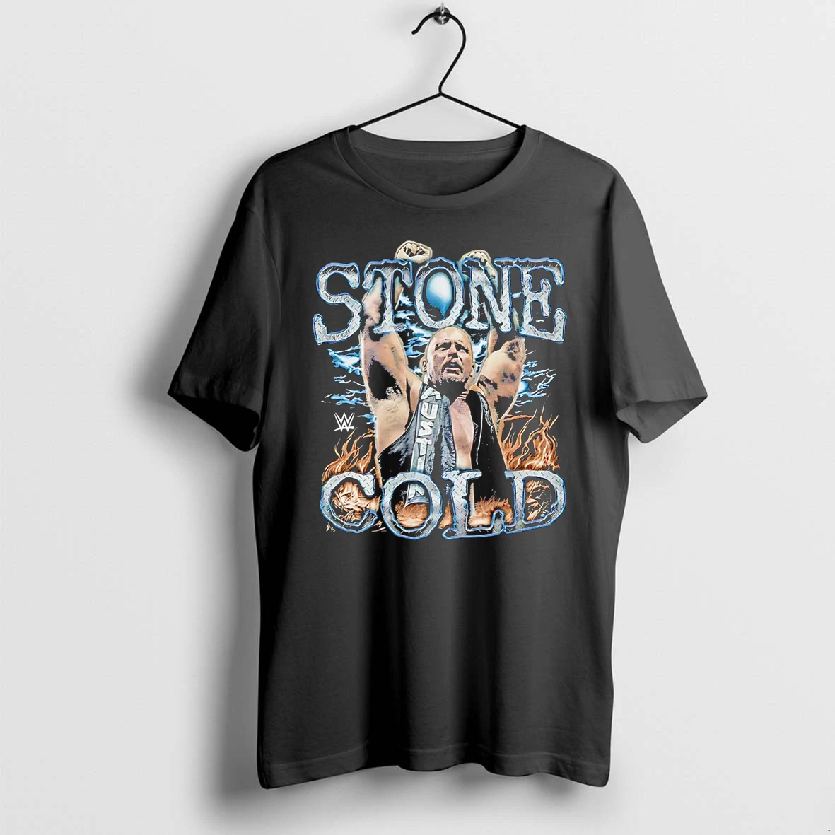 Officials Stone Cold Steve Austin Wwe Flames Premium T Shirt Sweatshirt Hoodie
