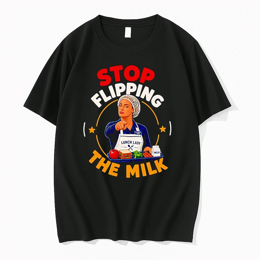 Officials Stop Flipping The Milk Lunch Lady T Shirt Sweater Hoodie