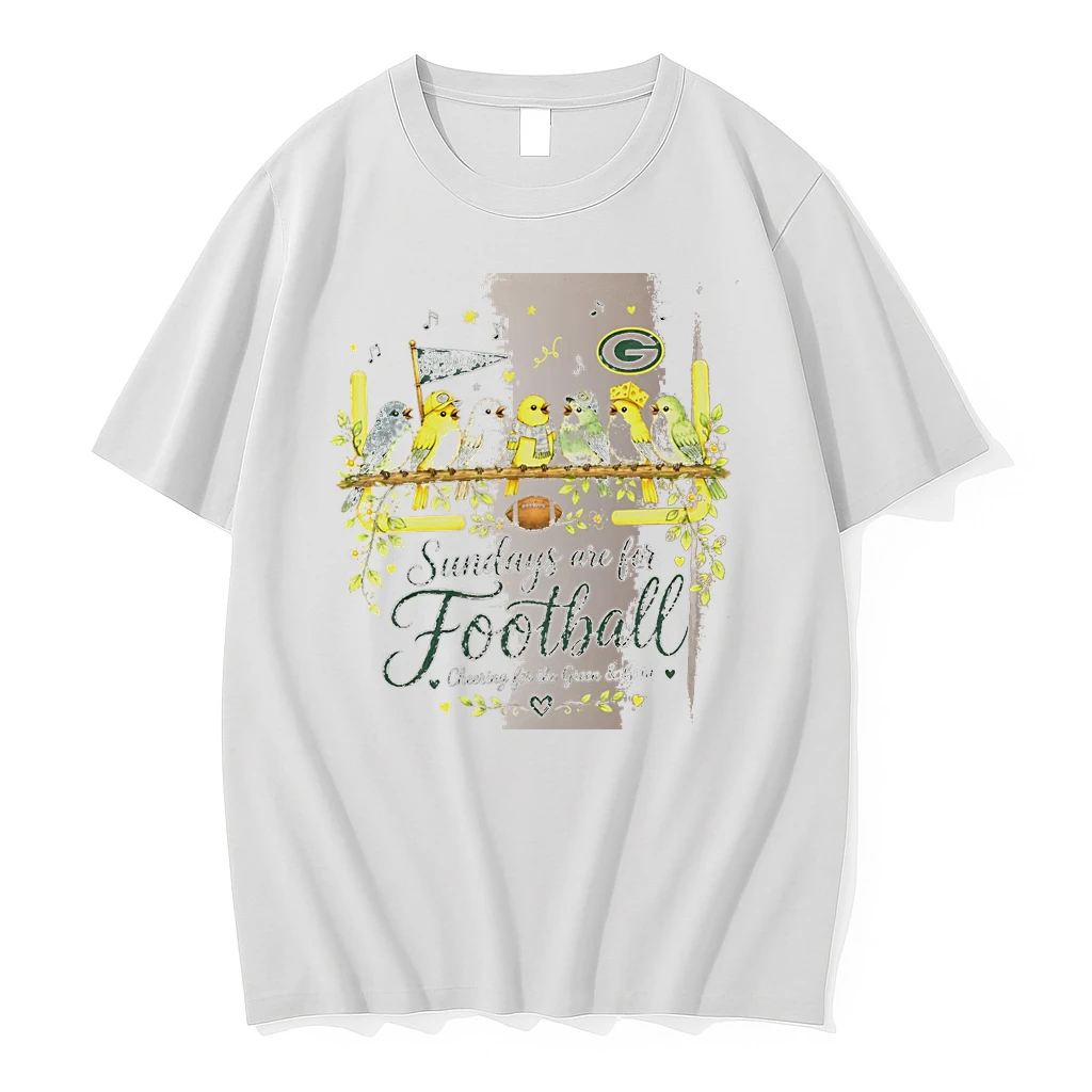 Officials Sundays Are For Football Cheering For The Green And Gold Packers White Premium T Shirt Sweatshirt Hoodie