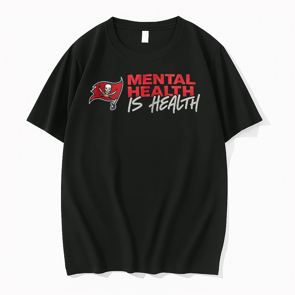 Officials Tampa Bay Buccaneers Nfl Mental Health Is Pirate Flag Skull T Shirt Sweater Hoodie