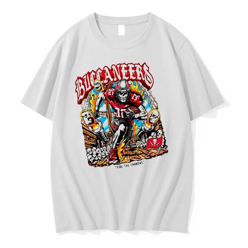 Officials Tampa Bay Buccaneers No 12 Skull Football Player Fire The Cannons T Shirt Sweater Hoodie