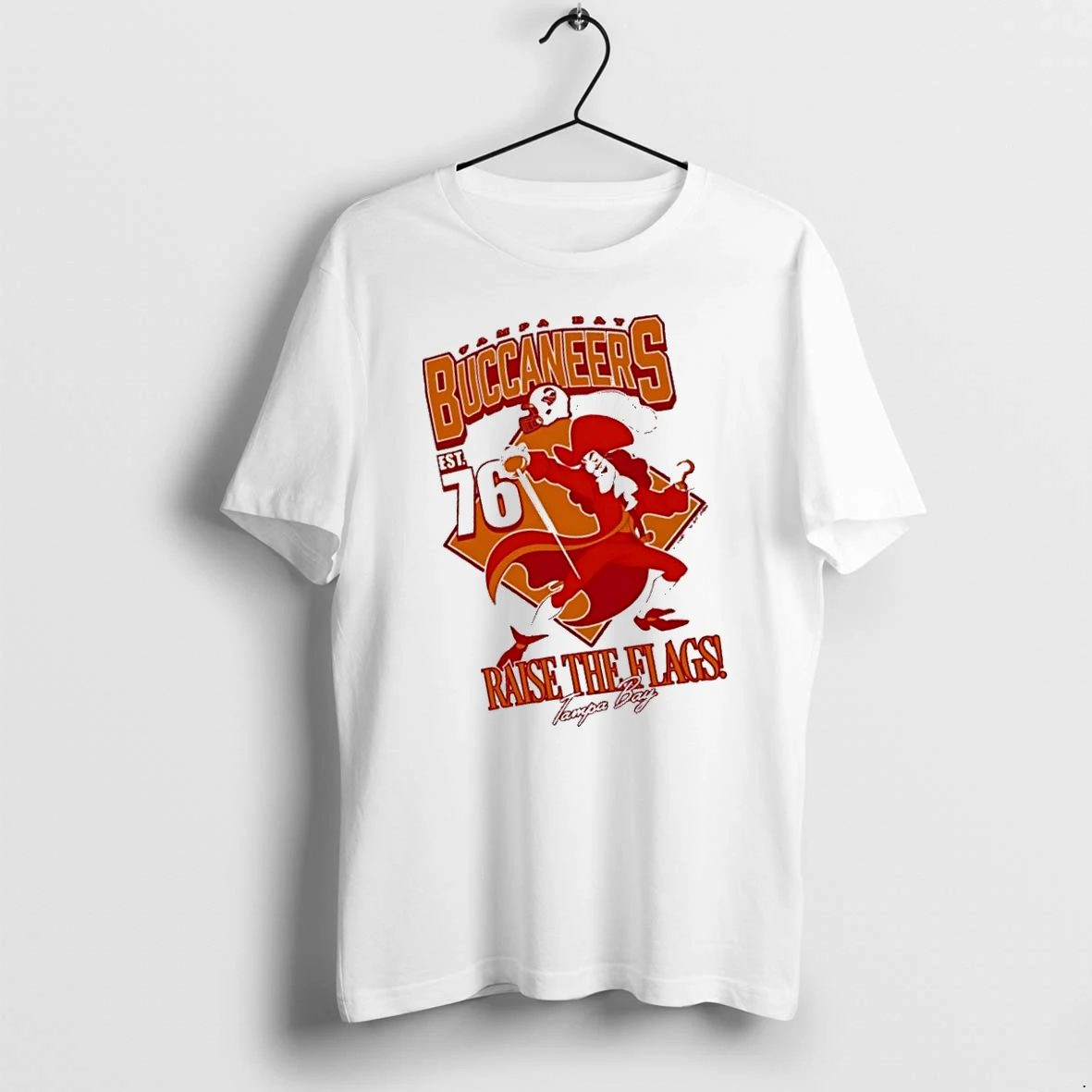Officials Tampa Bay Buccaneers Raise The Flags Disney X Nfl Collab Mascot T Shirt Sweater Hoodie
