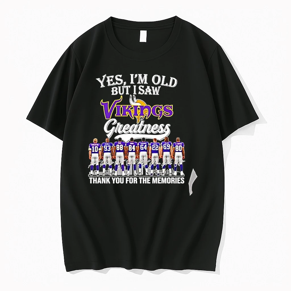 Officials Tarkenton Randle Page Moss Mcdaniel Smith Allen Carter Minnesota Vikings Nfl Signature Premium T Shirt Sweatshirt Hoodie