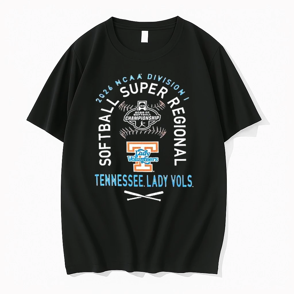 Officials Tennessee Lady Volunteers Ncaa Division I Ncaa Softball Super Regional 2026 Black T Shirt Sweater Hoodie