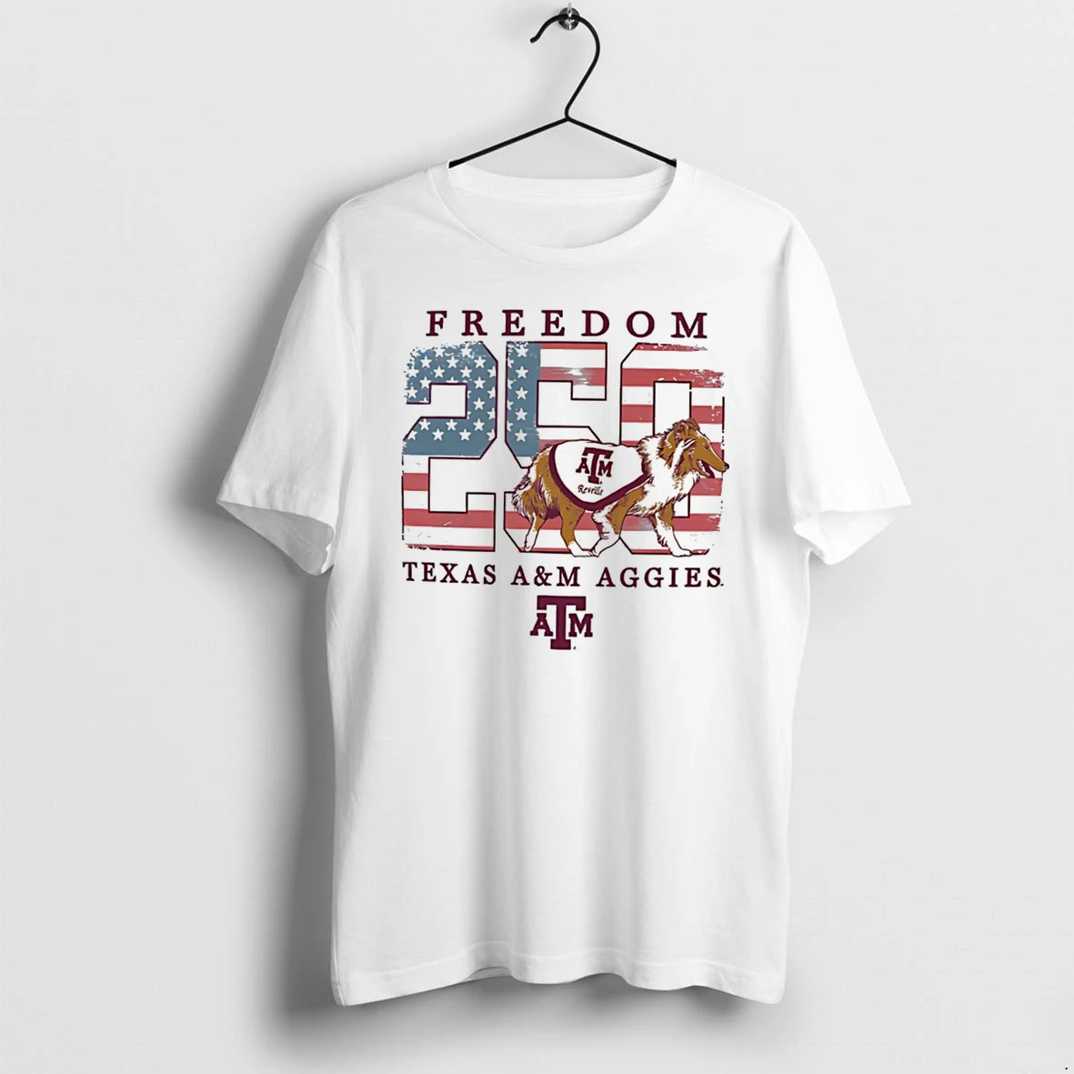 Officials Texas Am Aggies Americana Freedom 250th Logo Tee T Shirt Sweater Hoodie