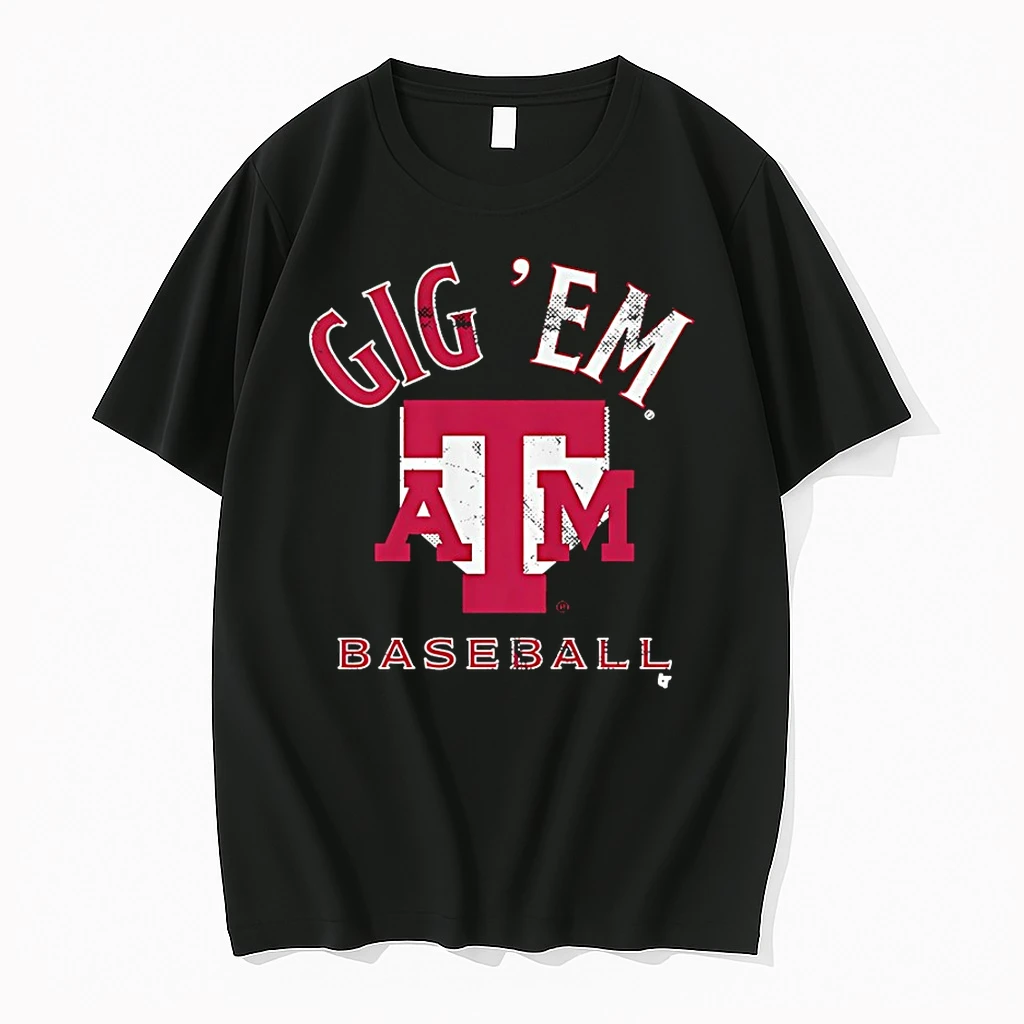 Officials Texas Am Aggies Baseball Gig Em Retro T Shirt Sweater Hoodie