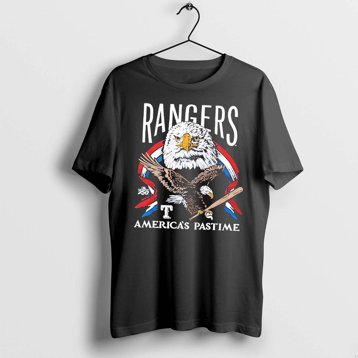 Officials Texas Rangers Americas Pastime 250th Tri Blend Tee T Shirt Sweater Hoodie