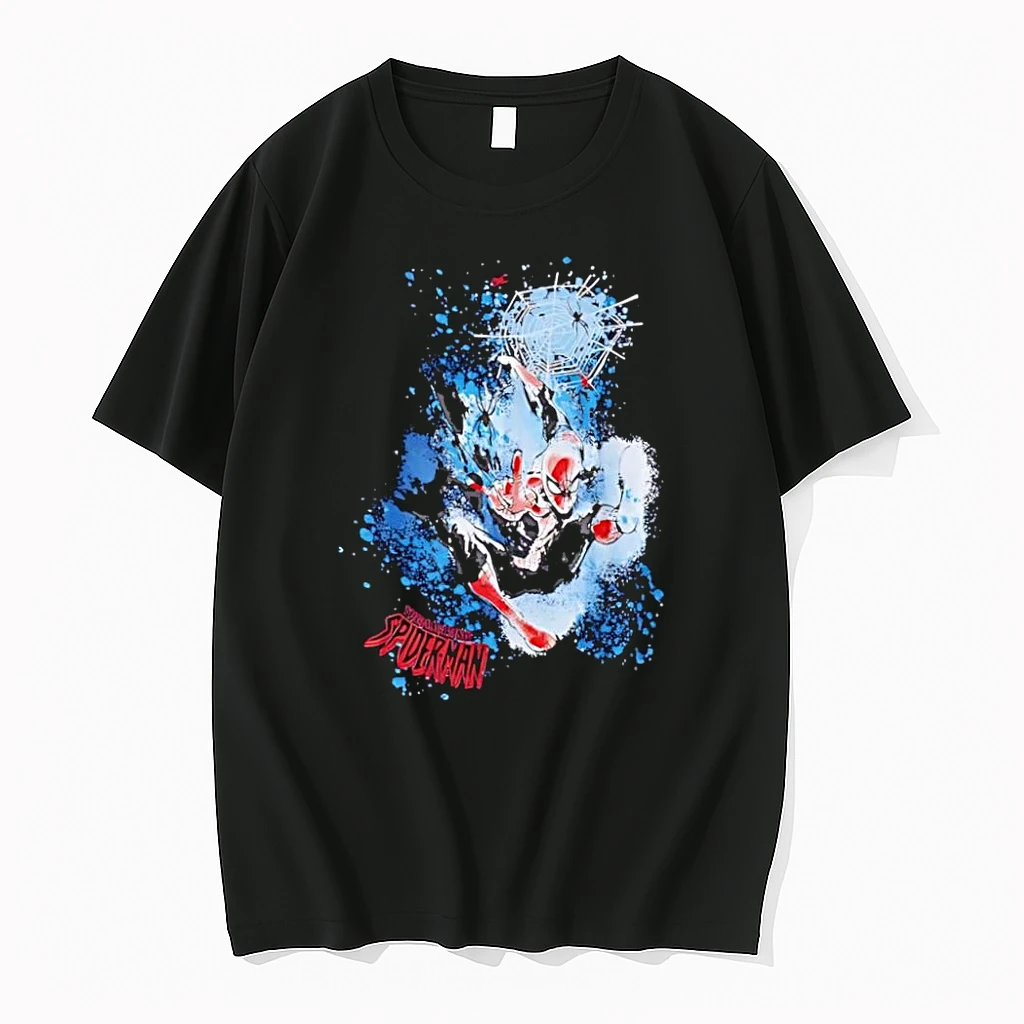 Officials The Amazing Spider Man Dynamic Splatter Art Black T Shirt Sweater Hoodie