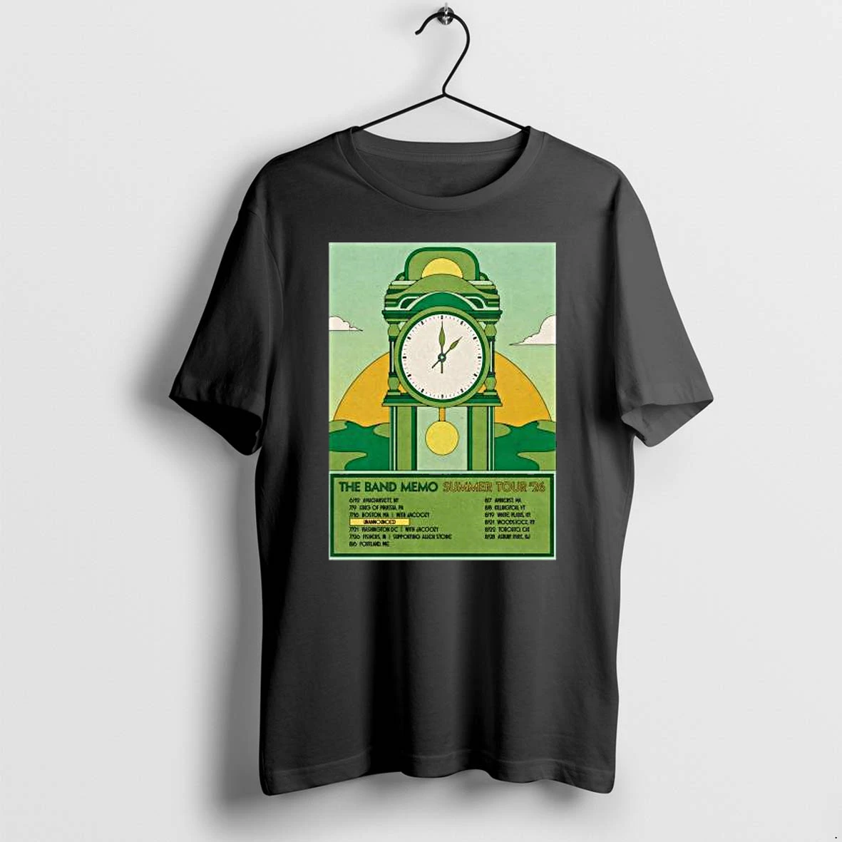 Officials The Band Memo Summer 2026 Tour Black T Shirt Sweater Hoodie