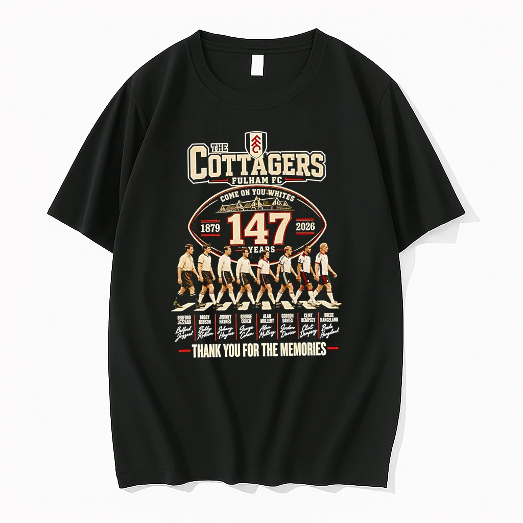 Officials The Cottagers Fulham Fc 1879 2026 147 Years Thank You For The Memories T Shirt Sweater Hoodie