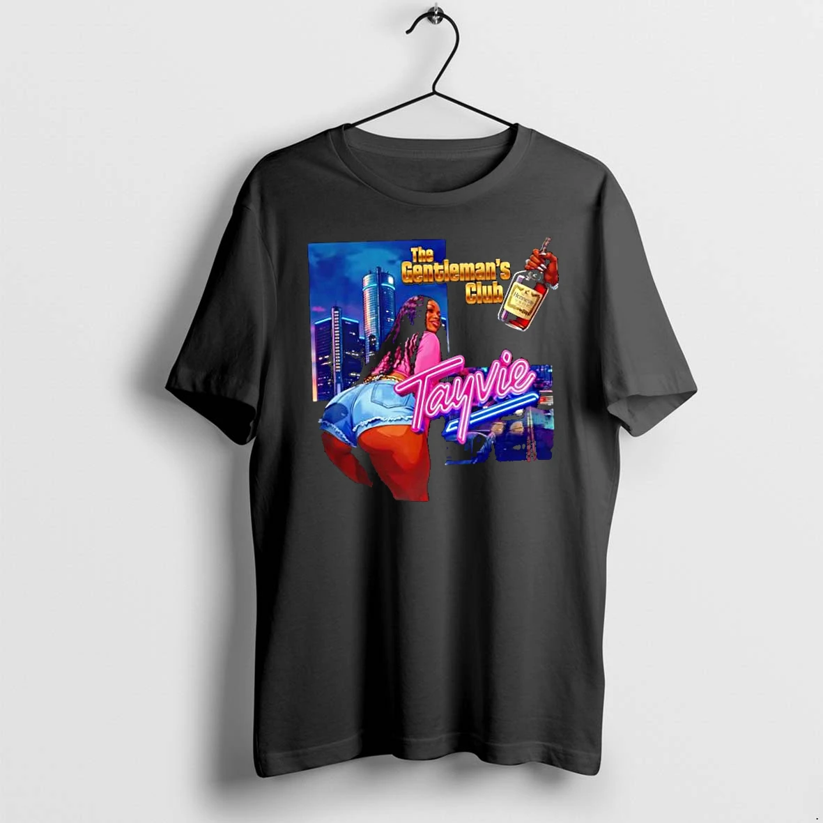 Officials The Gentlemans Club Tayvie Detroit Skyline Hennessy Cognac Premium T Shirt Sweatshirt Hoodie