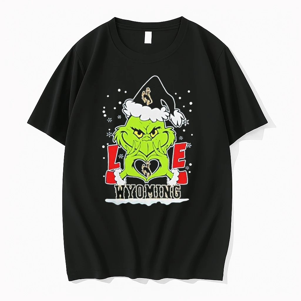Officials The Grinch Love 2024 Wyoming Cowboys Football Christmas T Shirt Sweater Hoodie