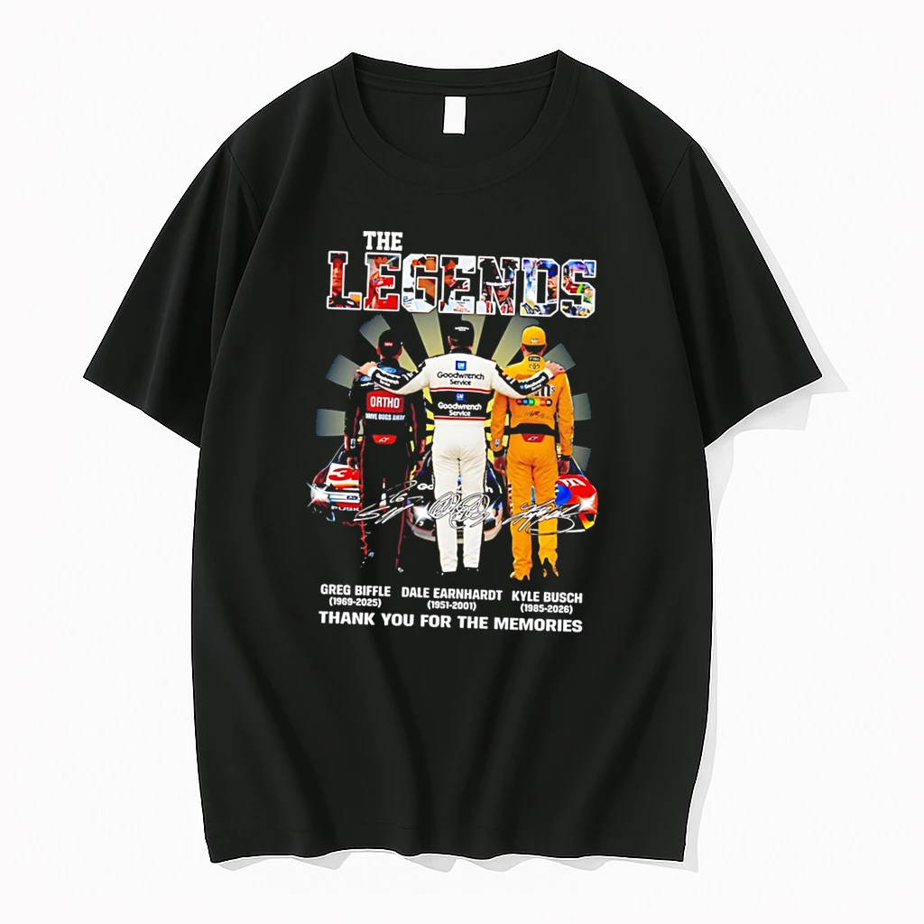 Officials The Nascar Legends Greg Biffle Dale Earnhardt Kyle Busch Thank You Tee T Shirt Sweater Hoodie