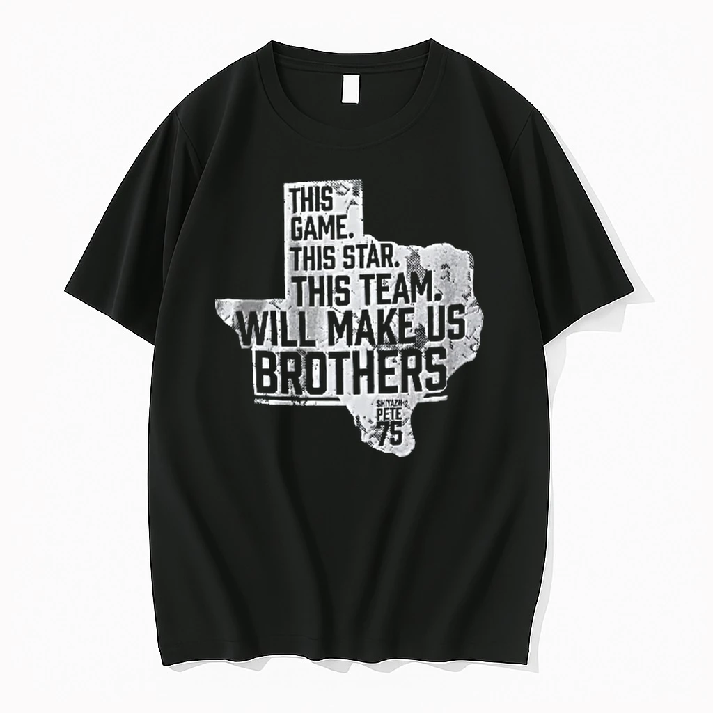 Officials This Game Star Team Will Make Us Brothers Shiyazh Pete 75 Distressed Texas Map Youth T Shirt Sweater Hoodie