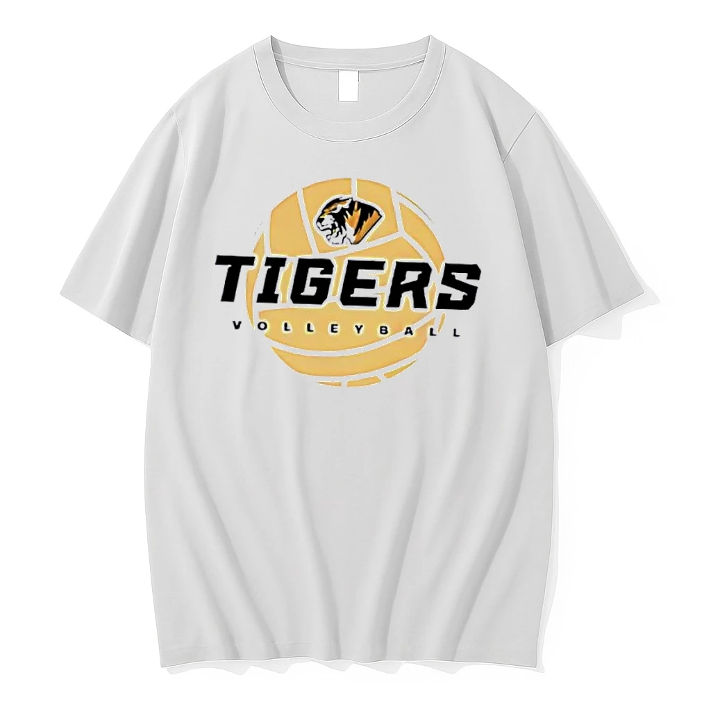 Officials Tigers Volleyball Roaring Feline Mascot Yellow Sports Ball White Womens Premium T Shirt Sweatshirt Hoodie