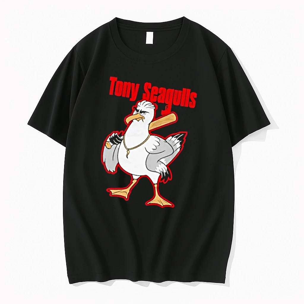 Officials Tony Seagulls Cartoon Mobster Bird Baseball Bat Italian Horn Mens Premium T Shirt Sweatshirt Hoodie
