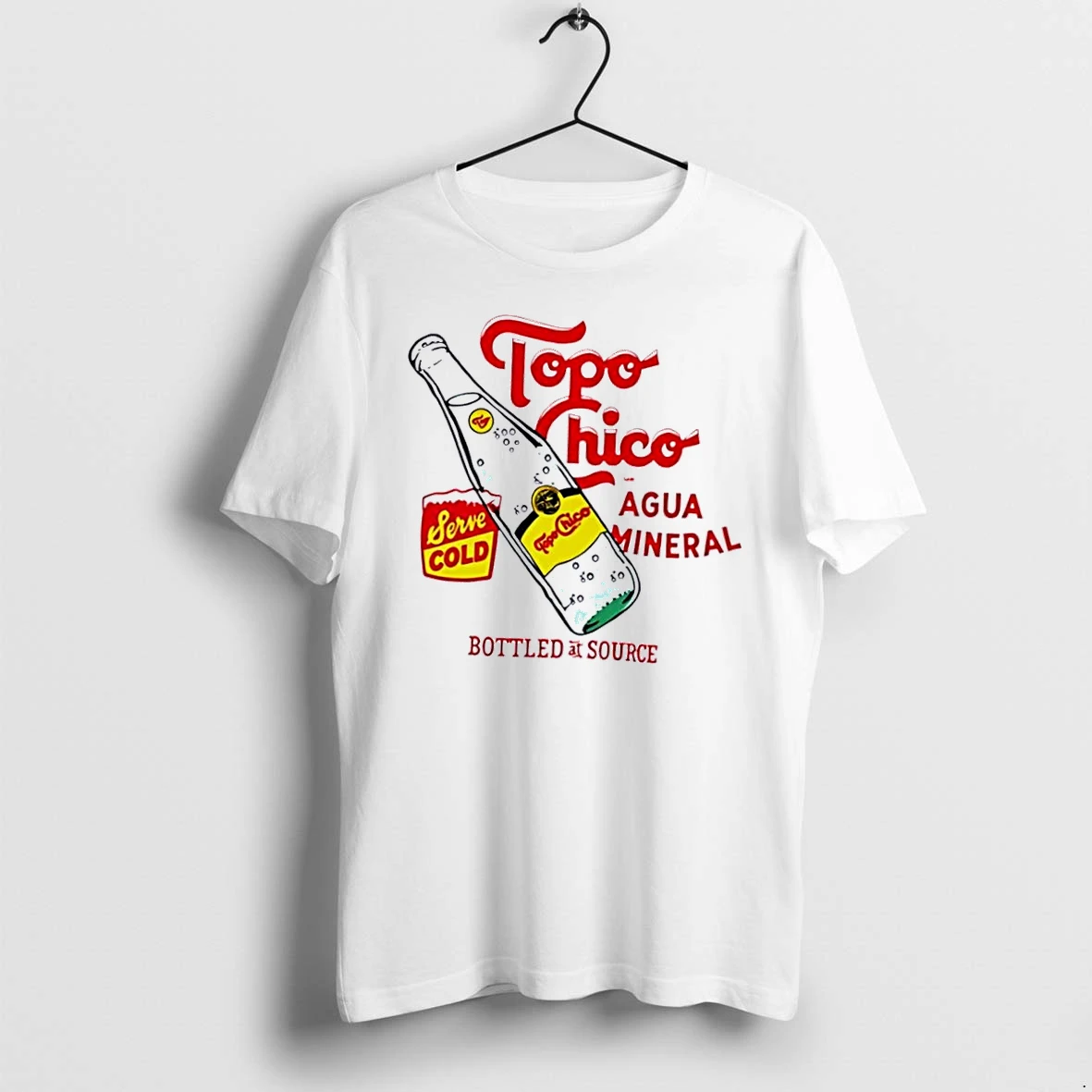 Officials Topo Chico Serve Cold Agua Mineral Bottled At Source Vintage Carbonated Water Drawing White Womens Premium T Shirt Sweatshirt Hoodie