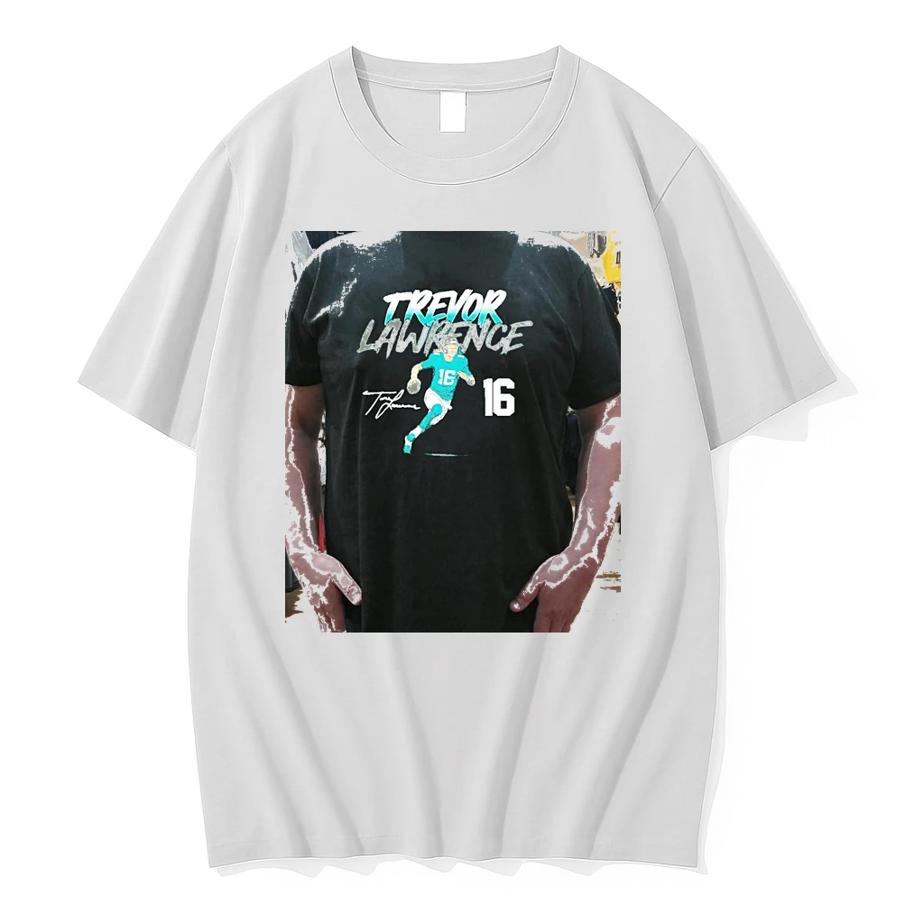 Officials Trevor Lawrence Jacksonville Jaguars Name Number Pose Signature Premium T Shirt Sweatshirt Hoodie