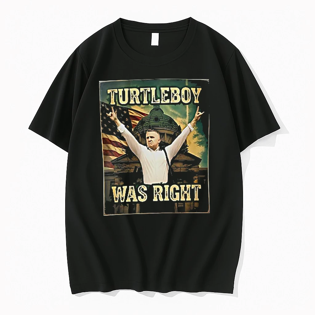 Officials Turtleboy Was Right Man Raising Hands American Flag Dome Building Distressed Youth T Shirt Sweater Hoodie