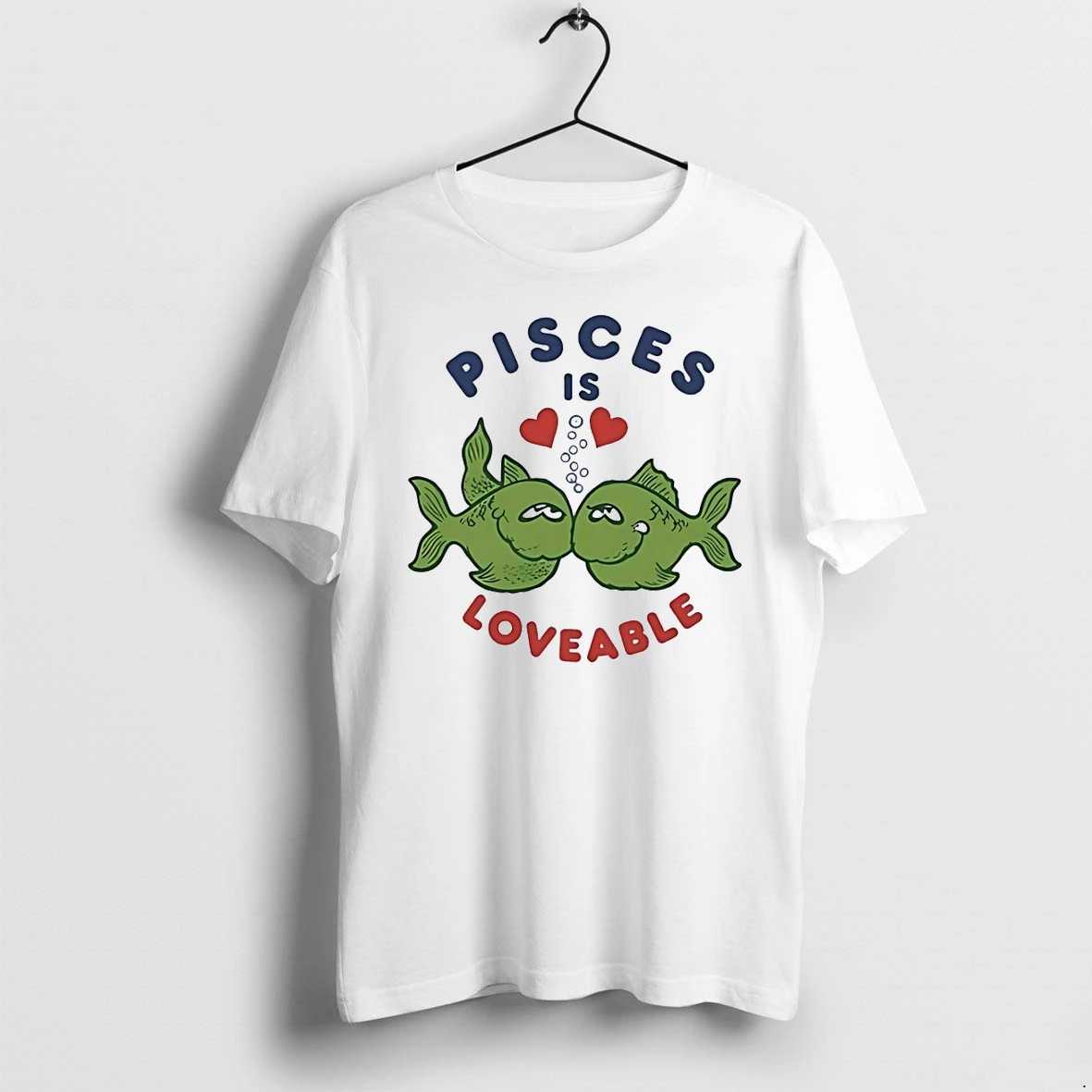 Officials Two Green Fish Face To Face Pisces Is Loveable T Shirt Sweater Hoodie