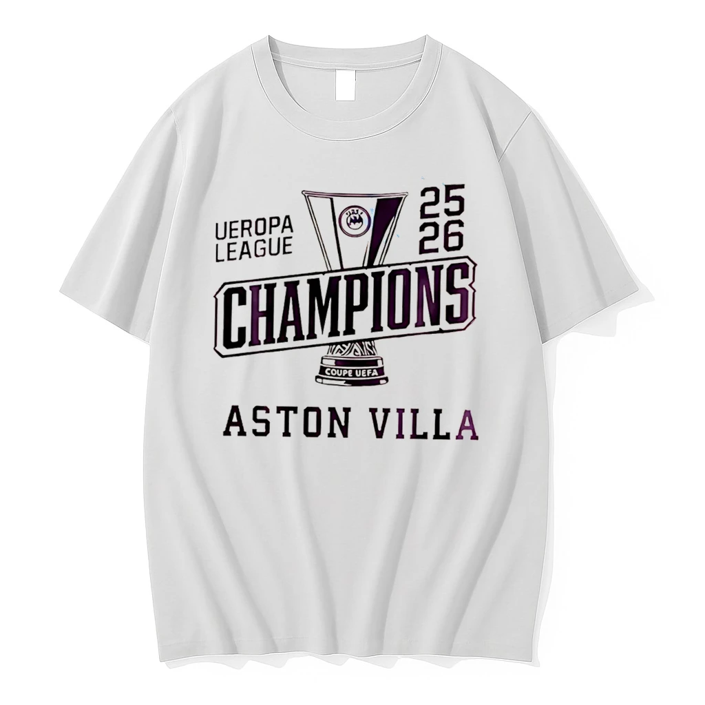 Officials Uefa Europa League Champions 2026 Aston Villa Logo Tee T Shirt Sweater Hoodie