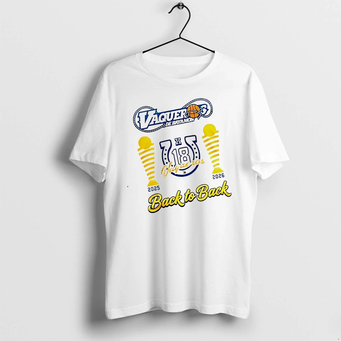 Officials Vaqueros De Bayamon 2026 Bsn Champions Back To Back T Shirt Sweater Hoodie
