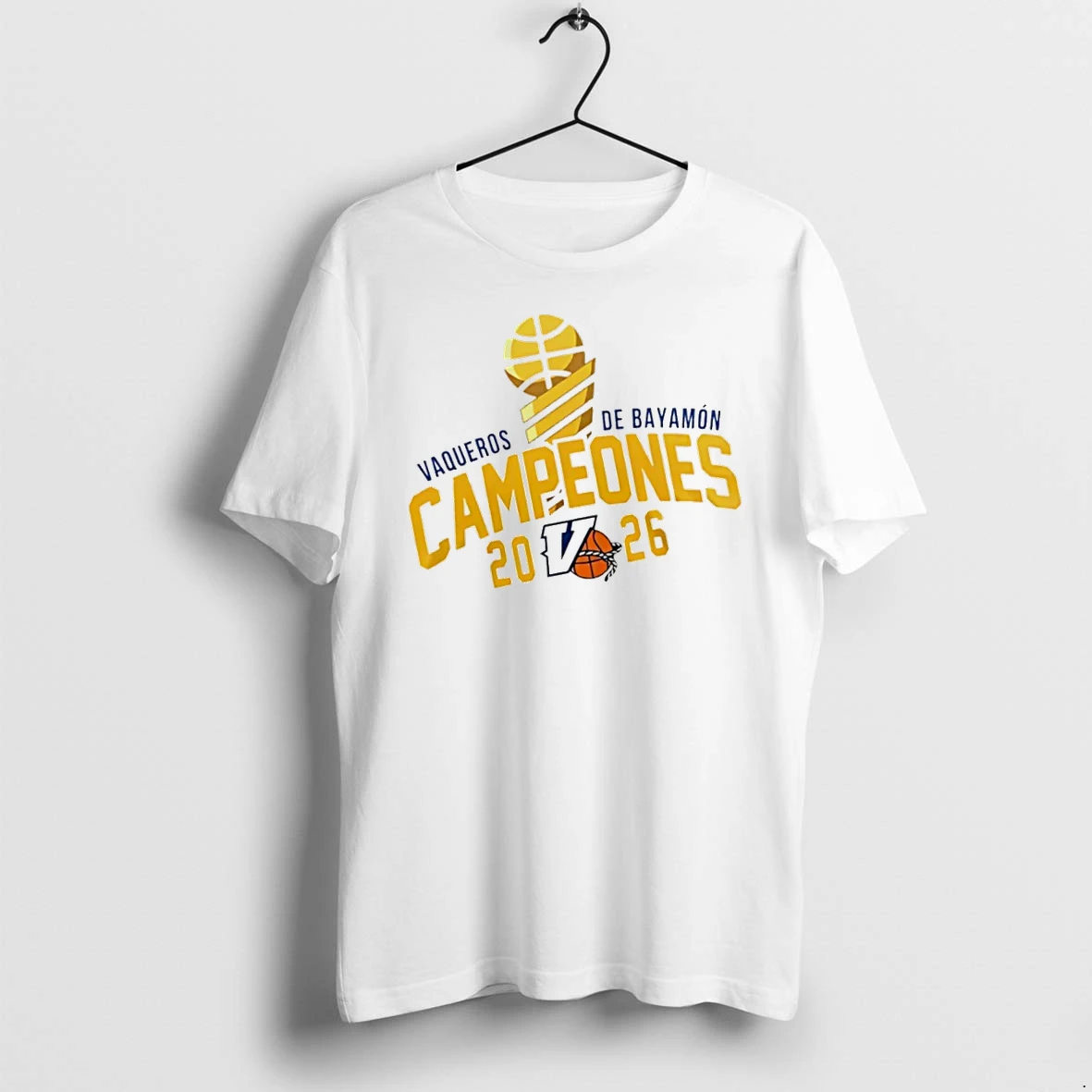 Officials Vaqueros De Bayamon Bsn Champions 2026 Trophy T Shirt Sweater Hoodie