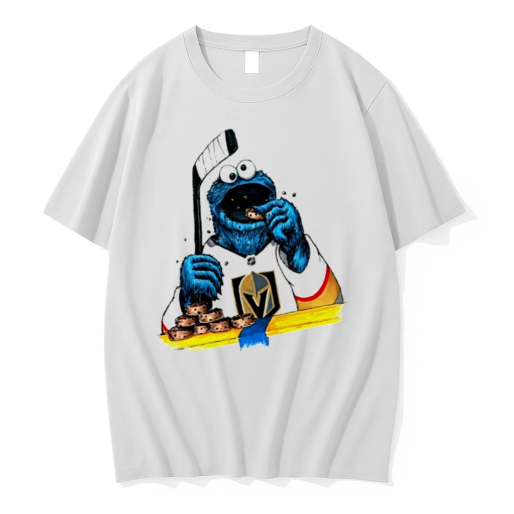 Officials Vegas Golden Knights Cookie Monster Nhl T Shirt Sweater Hoodie