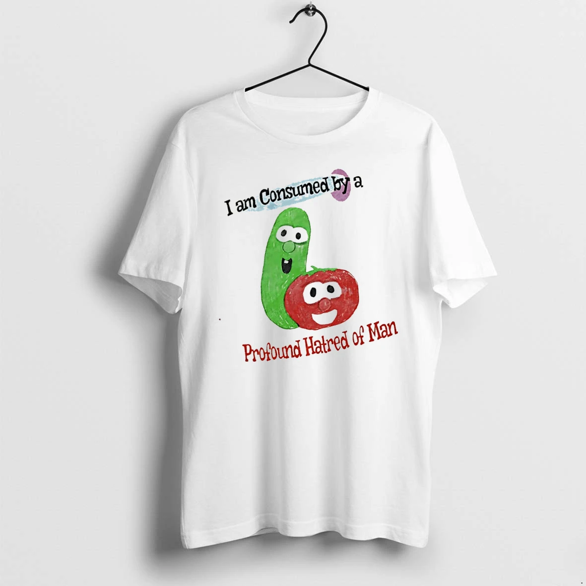 Officials Veggietales I Am Consumed By A Profound Hatred Of Man T Shirt Sweater Hoodie