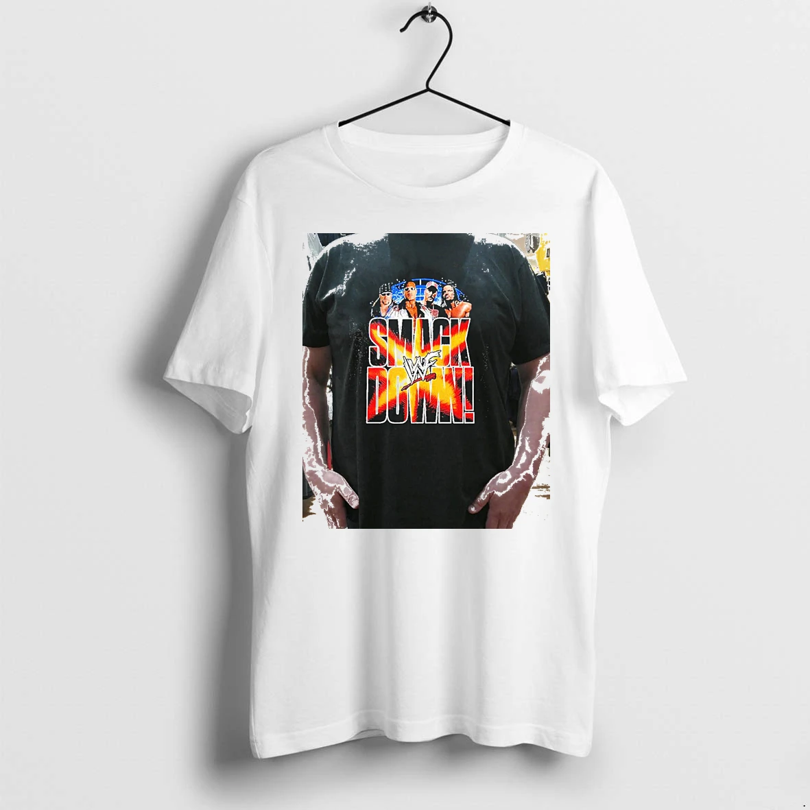 Officials Wwf Smackdown The Rock The Undertaker Stone Cold Steve Austin Triple H Premium T Shirt Sweatshirt Hoodie