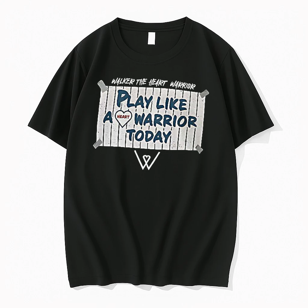 Officials Walker Play Like A Heart Warrior Today Premium T Shirt Sweatshirt Hoodie