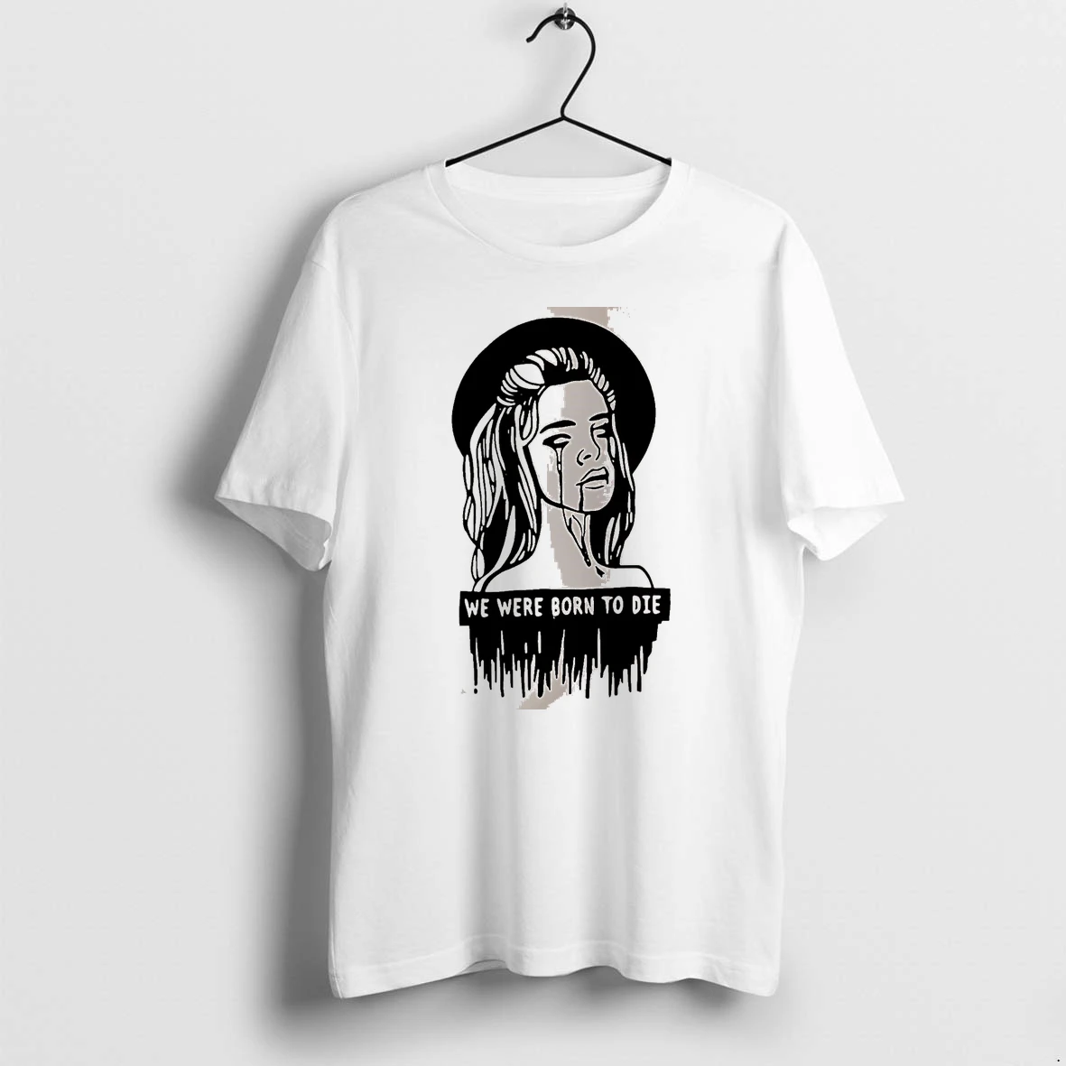 Officials We Were Born To Die Crying Woman White Premium T Shirt Sweatshirt Hoodie