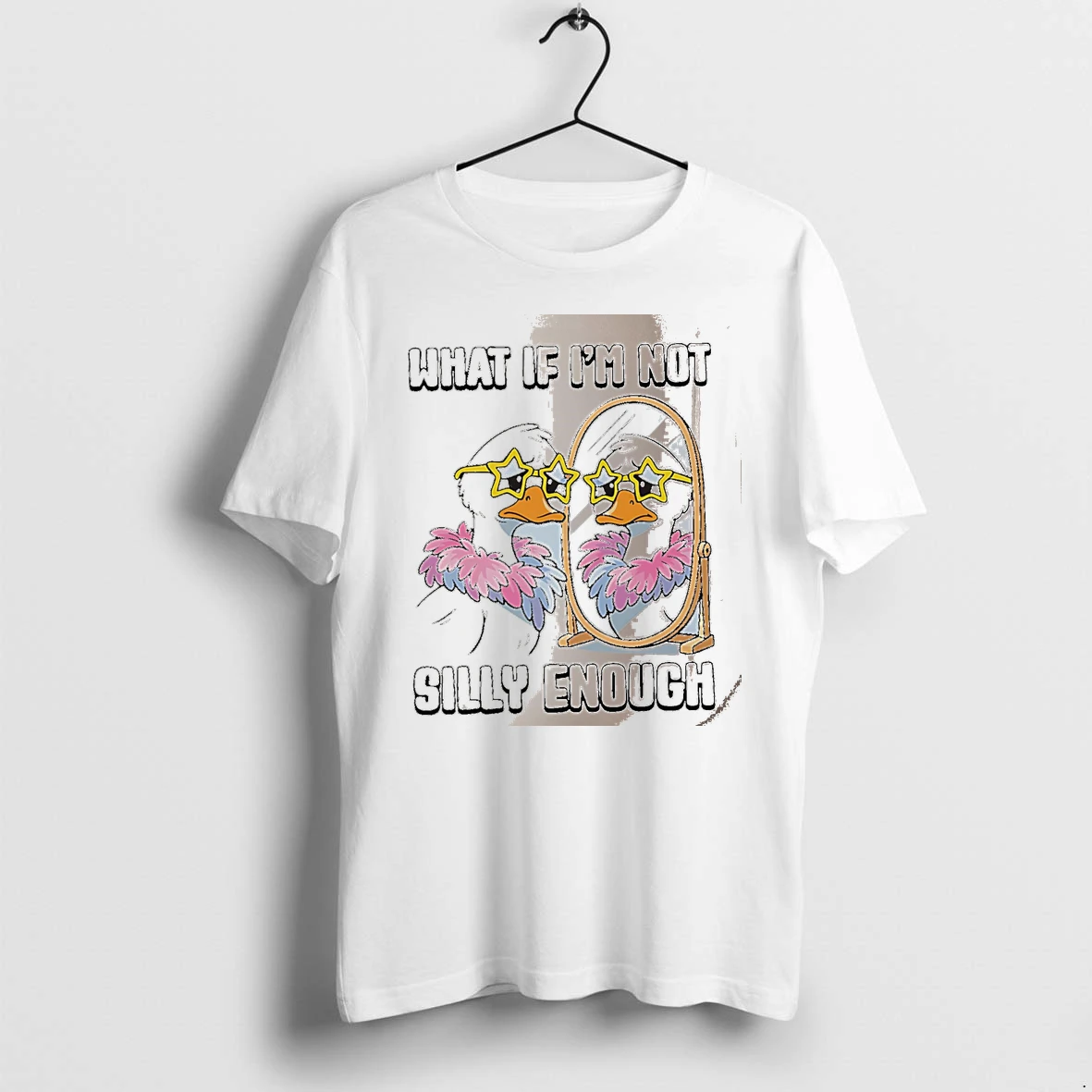 Officials What If Im Not Silly Enough Goose White Premium T Shirt Sweatshirt Hoodie