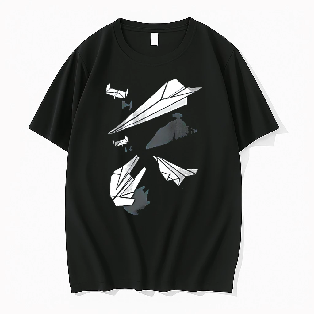 Officials White Origami Paper Airplanes Casting Star Wars Spaceship Shadows Youth T Shirt Sweater Hoodie