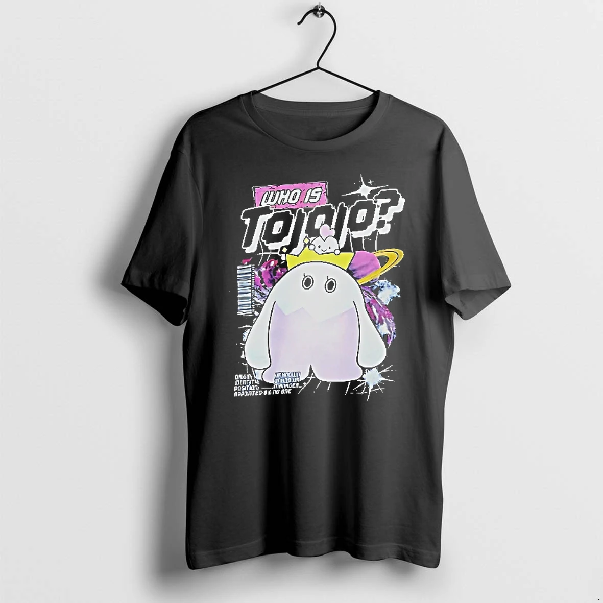 Officials Who Is Tojojo Origin Unknown Identity Position Manager Appointed By No One Cartoon Blob Crown Planet Youth T Shirt Sweater Hoodie